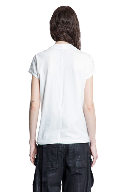 RICK OWENS DRKSHDW WOMAN WHITE T-SHIRTS & TANK TOPS