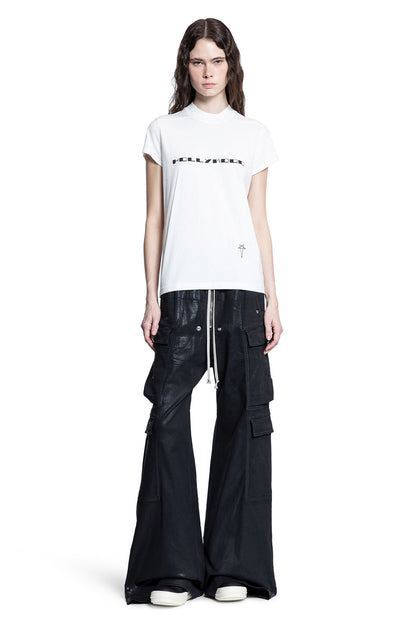 RICK OWENS DRKSHDW WOMAN WHITE T-SHIRTS & TANK TOPS