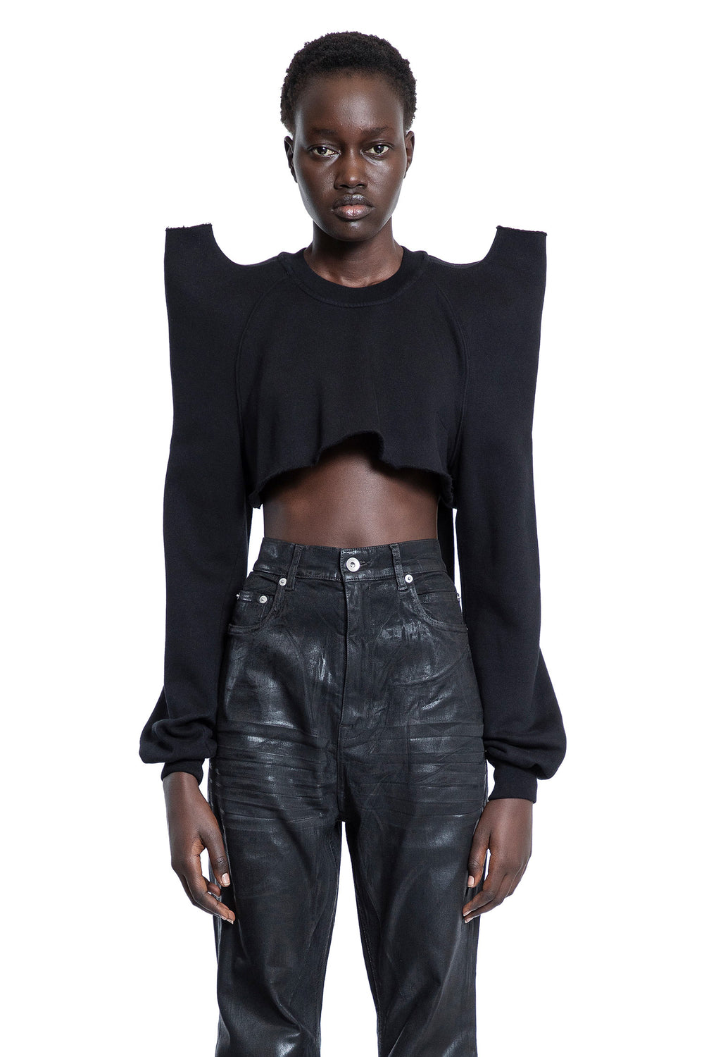 RICK OWENS DRKSHDW WOMAN BLACK TOPS