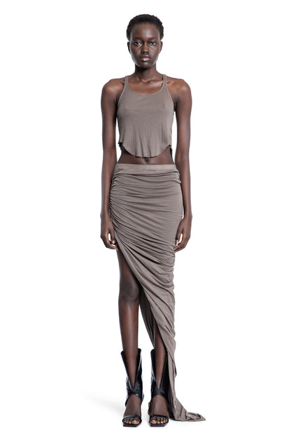 RICK OWENS DRKSHDW WOMAN GREY SKIRTS