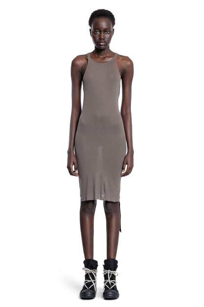 RICK OWENS DRKSHDW WOMAN GREY DRESSES