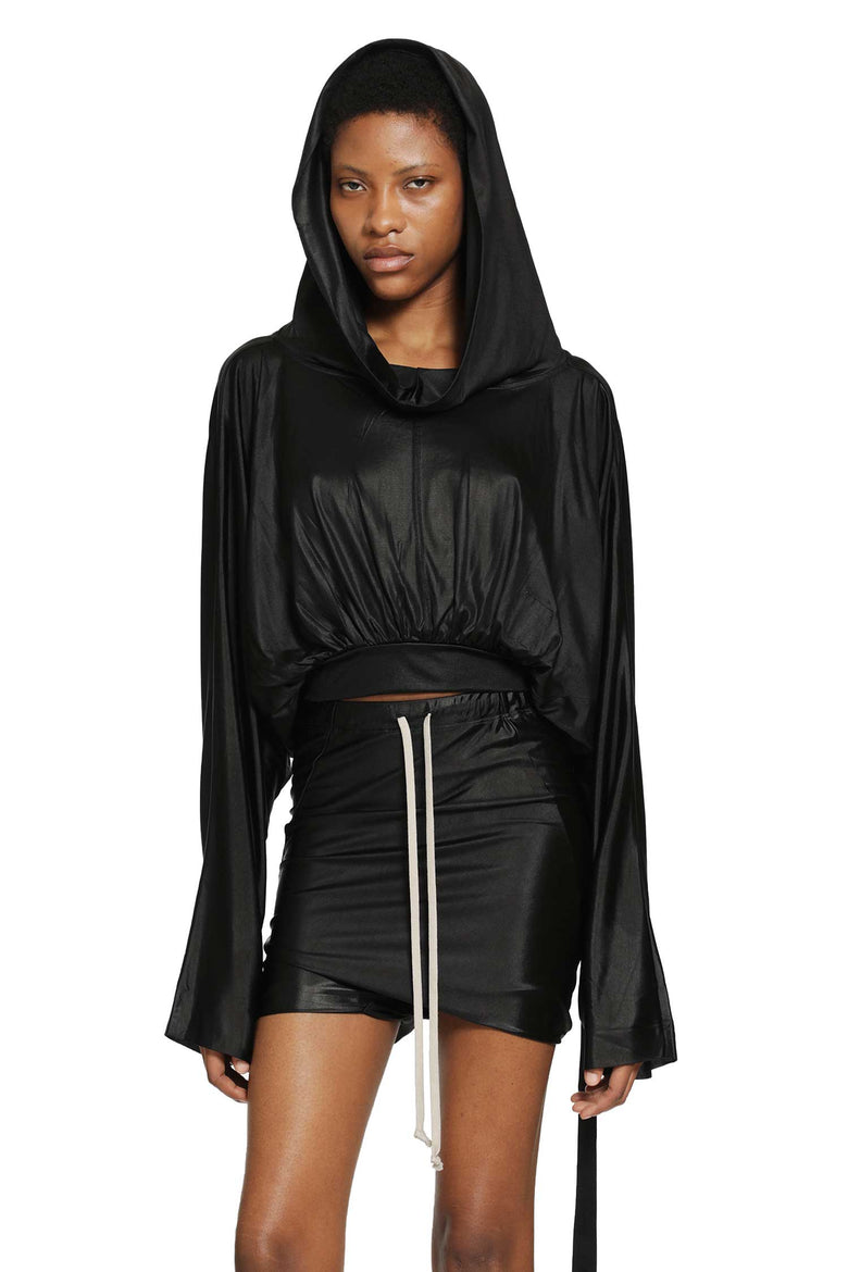 RICK OWENS DRKSHDW Cropped Hooded Top woman