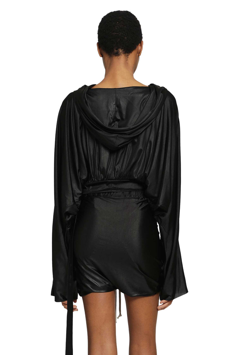 RICK OWENS DRKSHDW Cropped Hooded Top woman