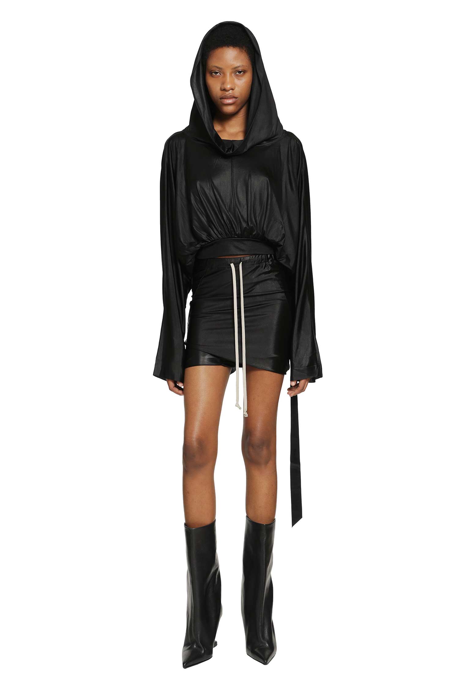 Cropped Hooded Top