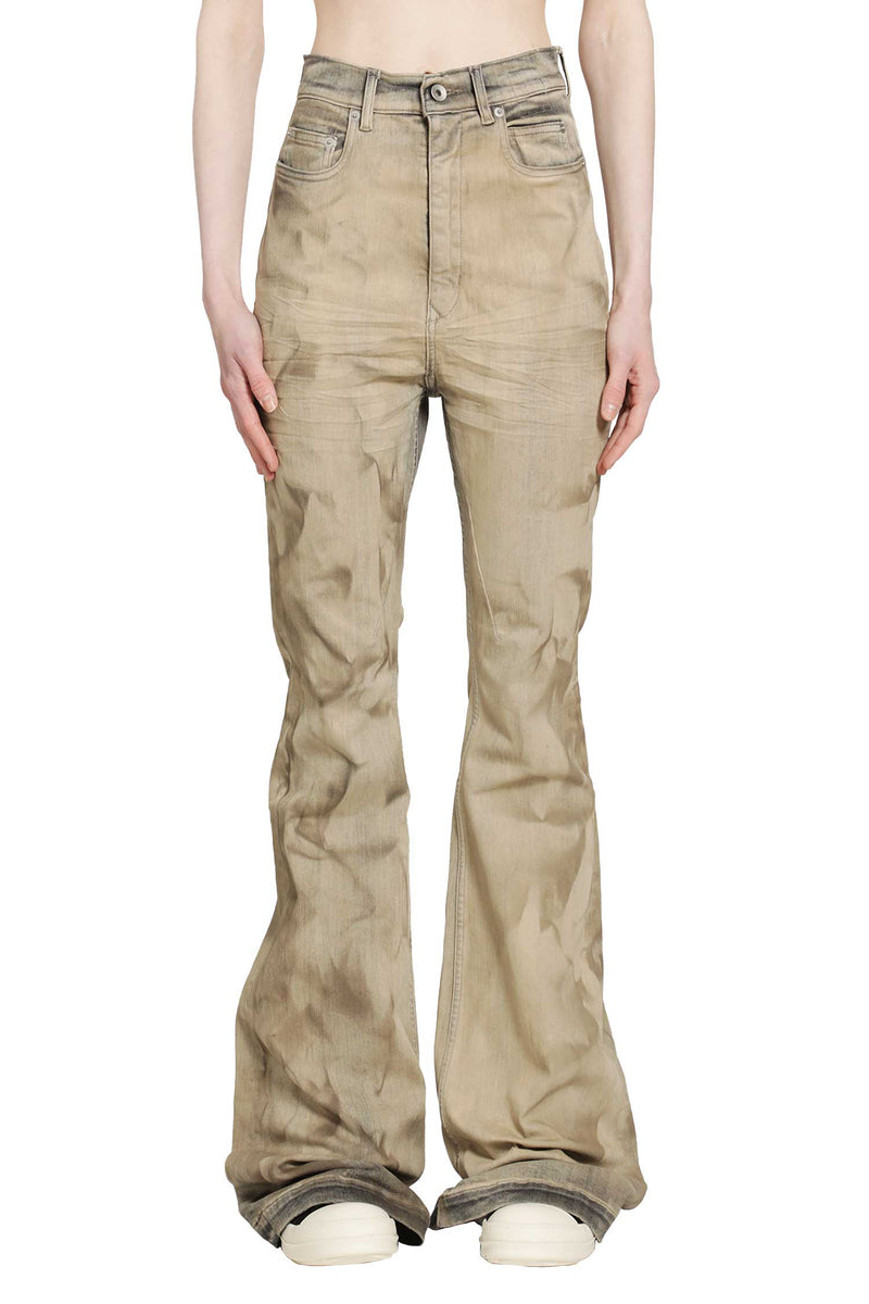 RICK OWENS DRKSHDW Temple Bolan Bootcut Jeans woman