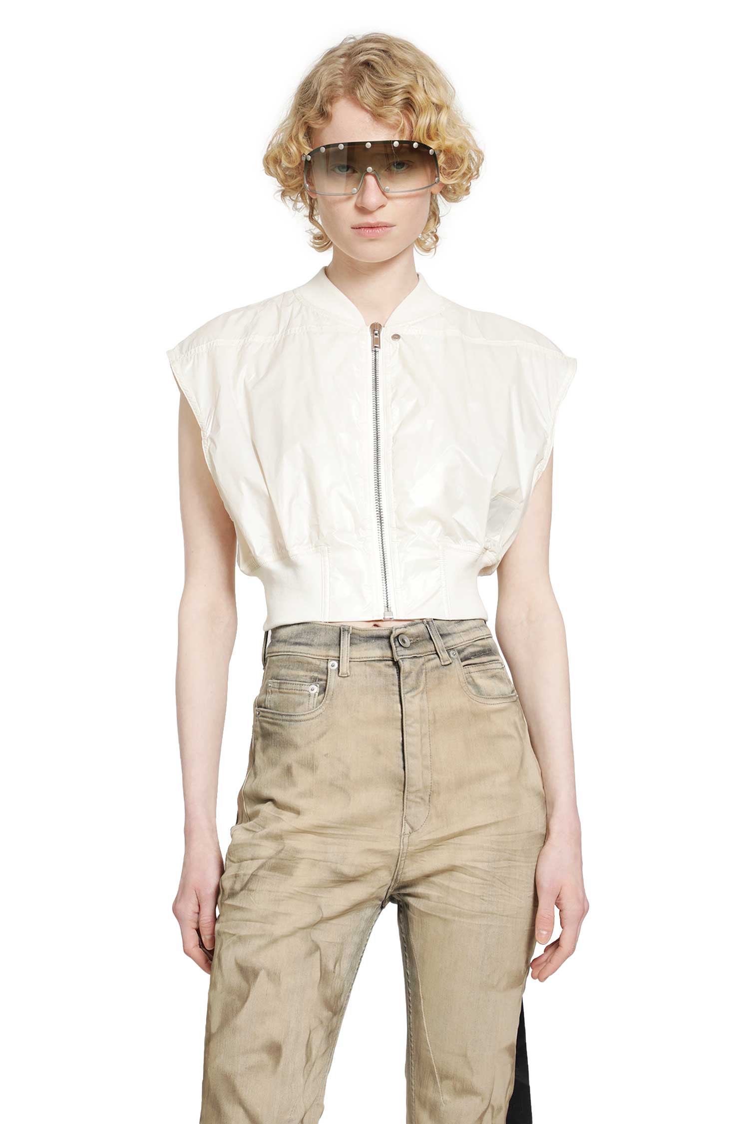 Temple Taitlin Bomber in Shiny Nylon