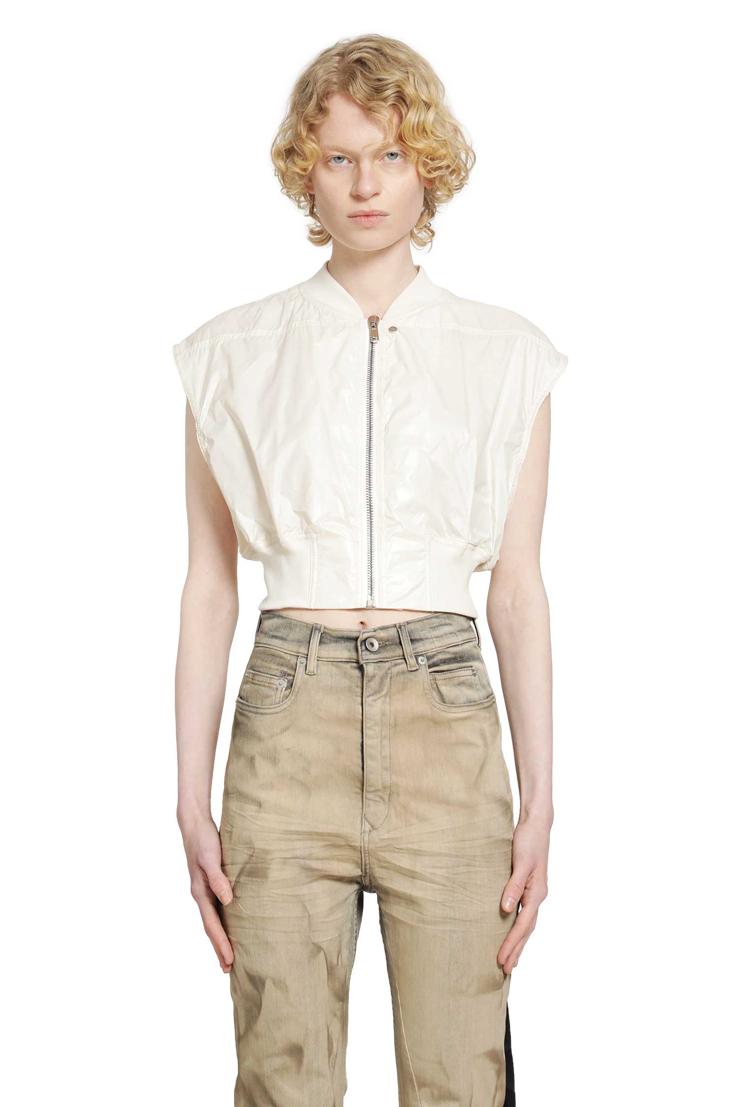 Temple Taitlin Bomber in Shiny Nylon