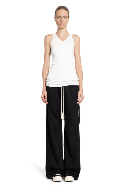 RICK OWENS DRKSHDW WOMAN WHITE T-SHIRTS & TANK TOPS