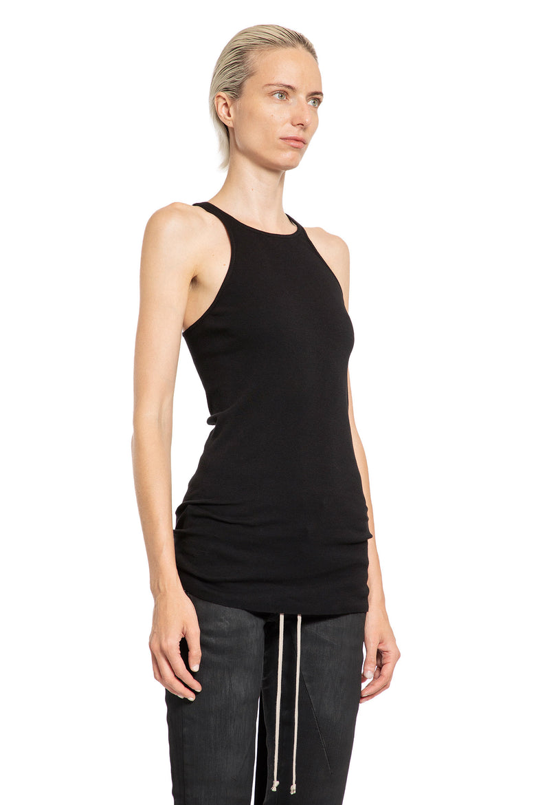 RICK OWENS DRKSHDW WOMAN BLACK T-SHIRTS & TANK TOPS