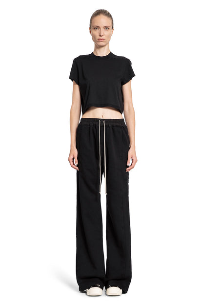 RICK OWENS DRKSHDW WOMAN BLACK T-SHIRTS & TANK TOPS