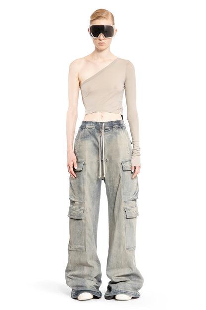 RICK OWENS DRKSHDW WOMAN GREY TOPS