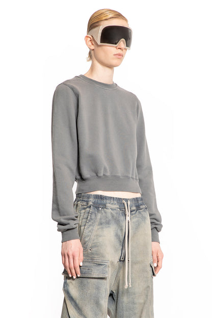 RICK OWENS DRKSHDW WOMAN GREY SWEATSHIRTS