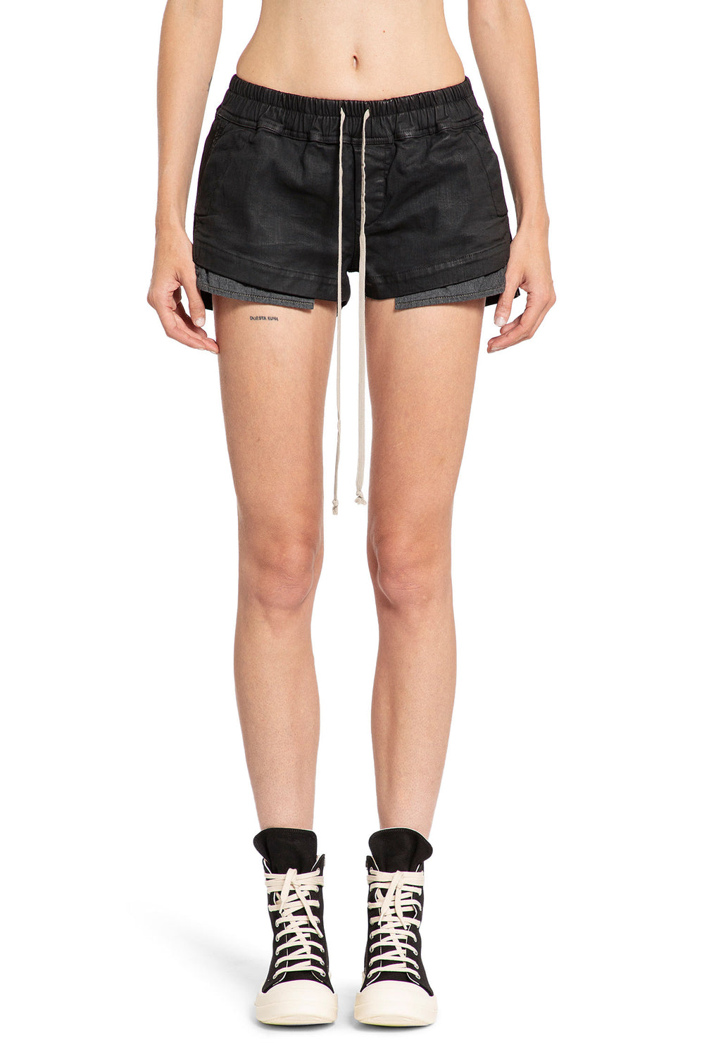 RICK OWENS DRKSHDW WOMAN BLACK SHORTS