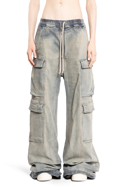 Antonioli RICK OWENS DRKSHDW WOMAN BLUE TROUSERS