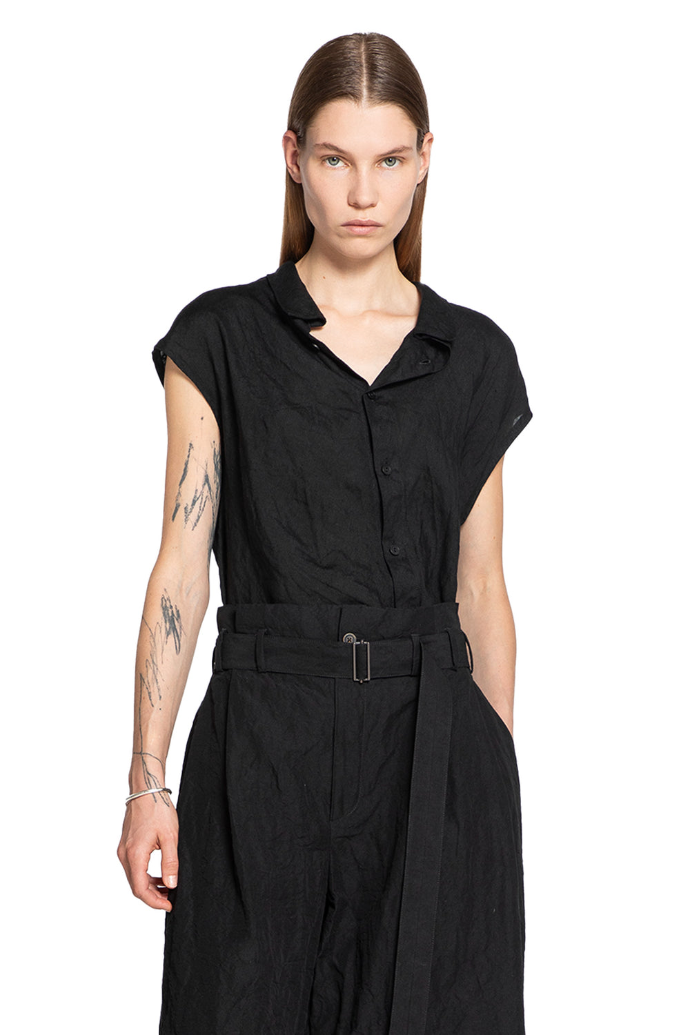 FORME D'EXPRESSION WOMAN BLACK SHIRTS