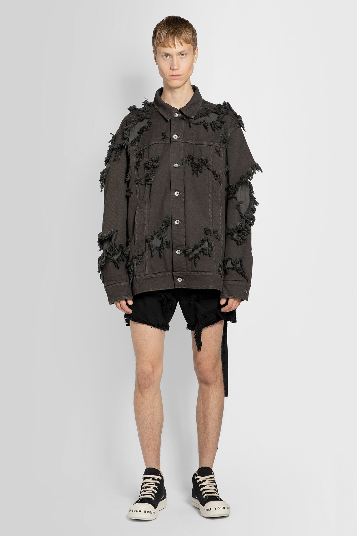 RICK OWENS RICK OWENS DRKSHDW MAN BLACK SHORTS man