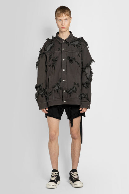 RICK OWENS DRKSHDW MAN BLACK SHORTS
