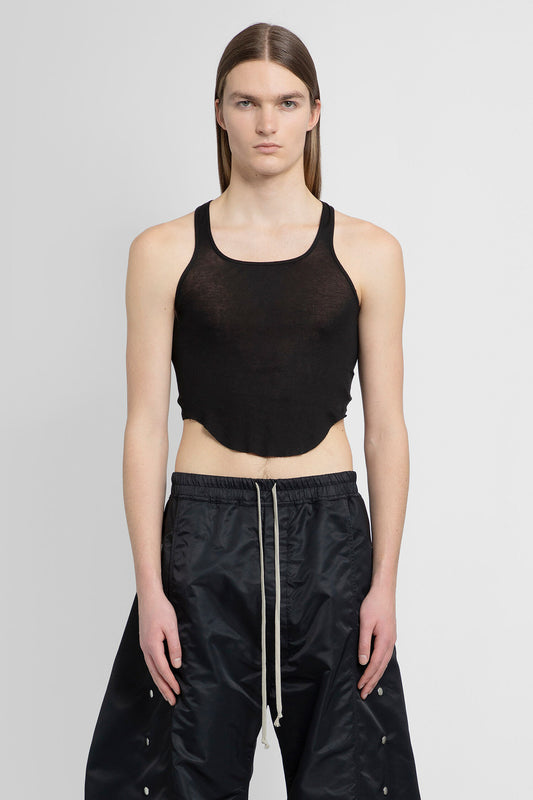 RICK OWENS DRKSHDW MAN BLACK T-SHIRTS & TANK TOPS