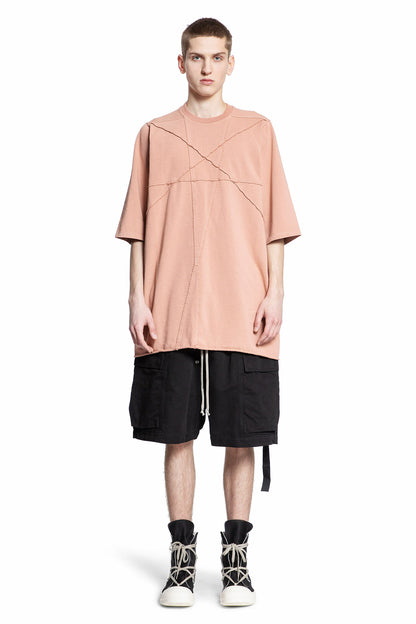 RICK OWENS DRKSHDW MAN PINK T-SHIRTS & TANK TOPS