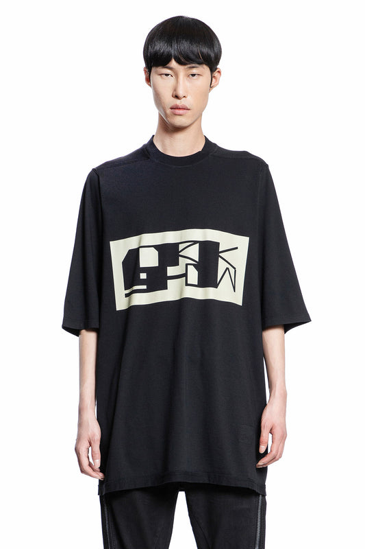 RICK OWENS MAN BLACK T-SHIRTS & TANK TOPS