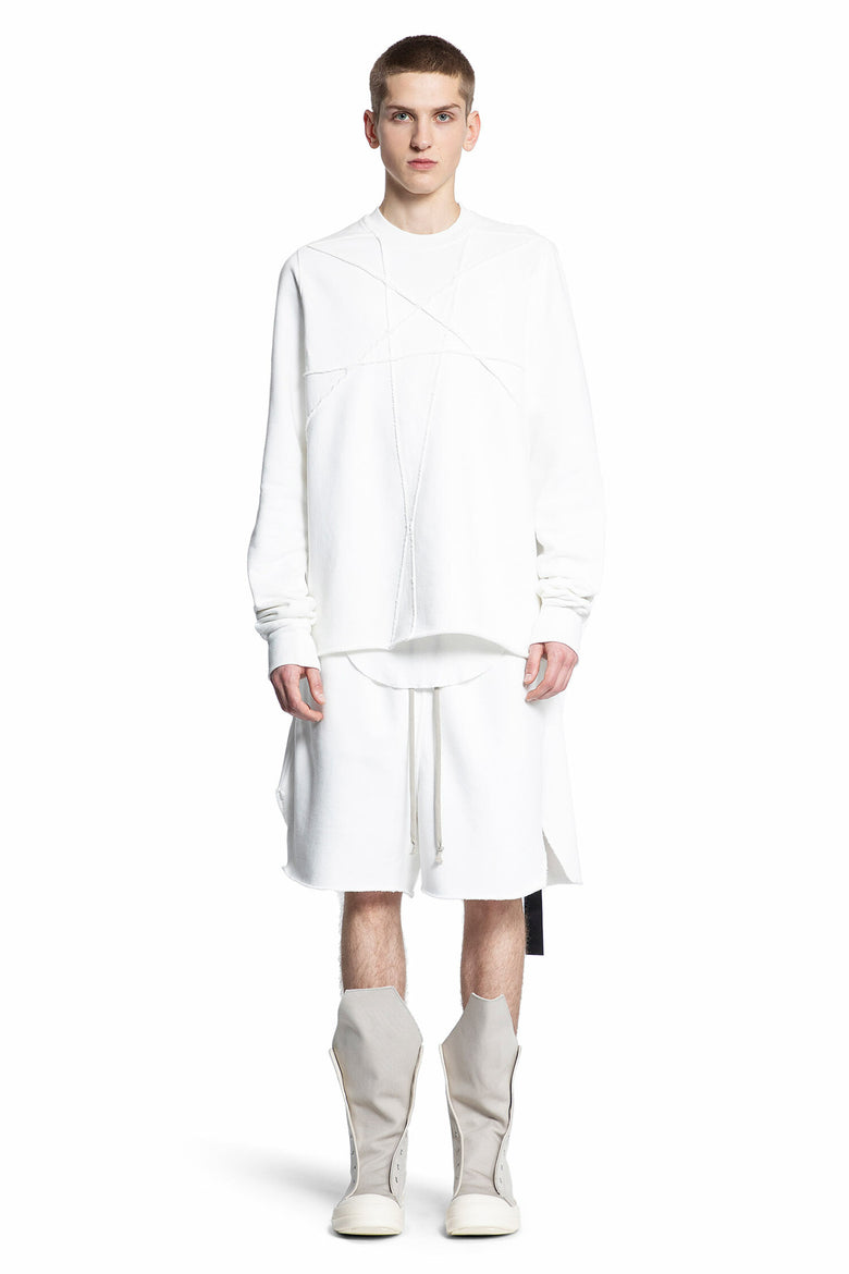 RICK OWENS DRKSHDW MAN WHITE SWEATSHIRTS