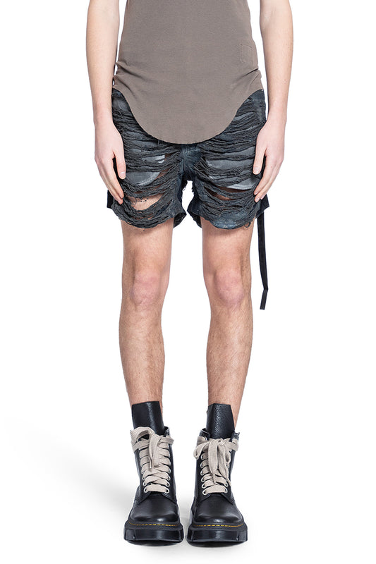 RICK OWENS DRKSHDW MAN GREY SHORTS & SKIRTS