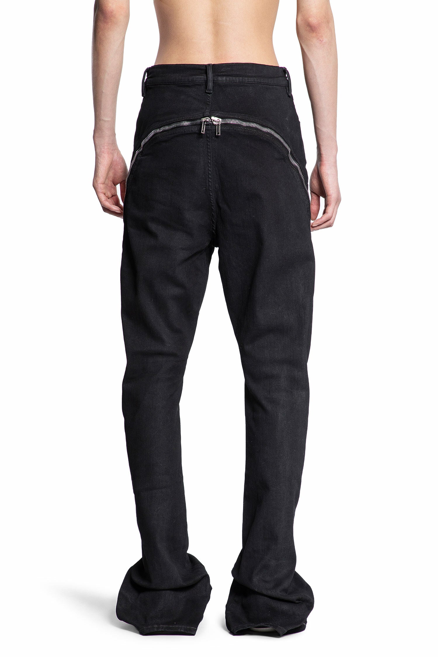 RICK OWENS MAN BLACK JEANS - RICK OWENS - JEANS | Antonioli