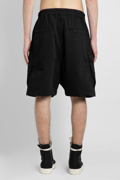 RICK OWENS MAN BLACK SHORTS & SKIRTS