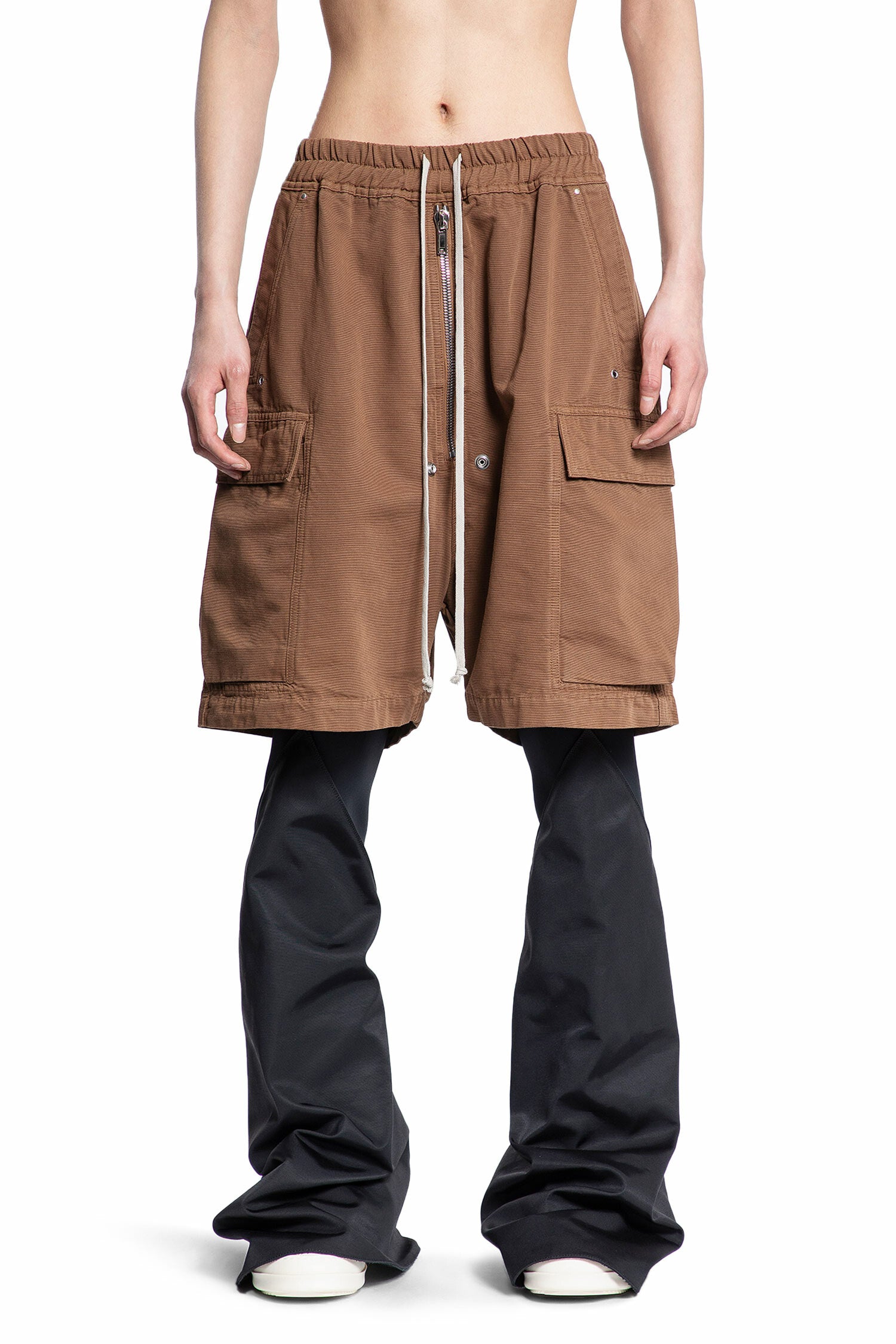 RICK OWENS MAN BROWN SHORTS & SKIRTS