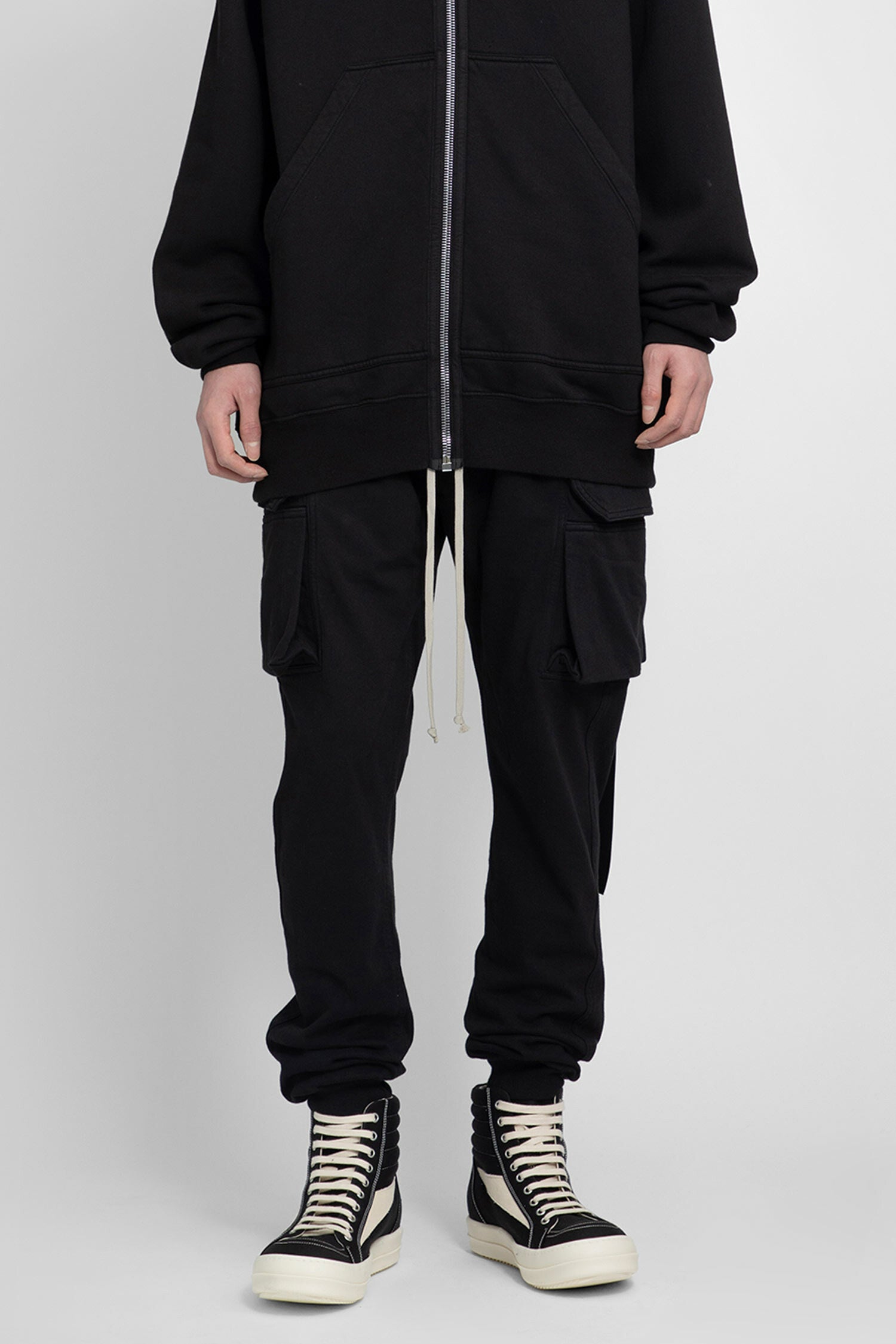 RICK OWENS MAN BLACK TROUSERS