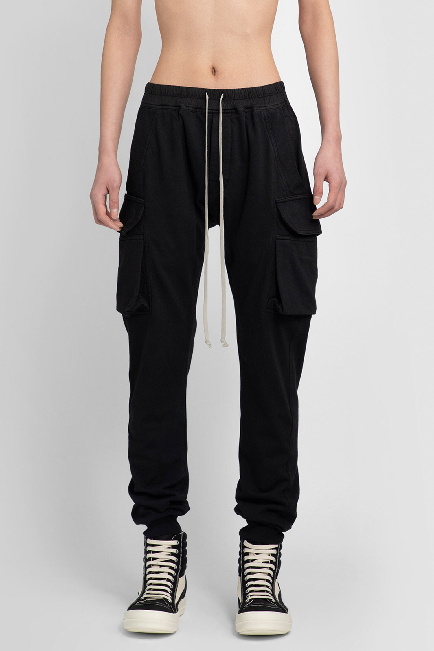 RICK OWENS MAN BLACK TROUSERS