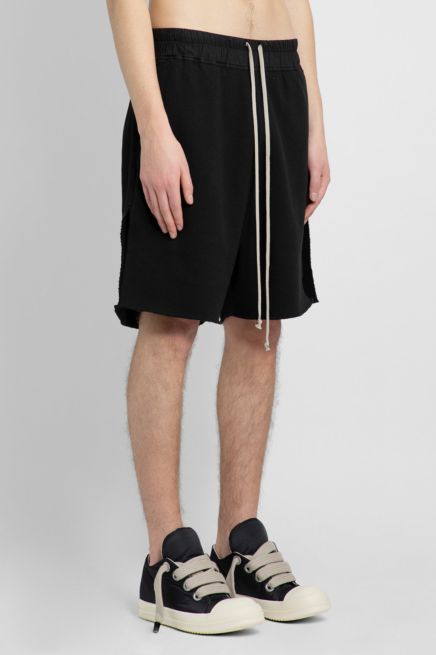 RICK OWENS MAN BLACK SHORTS & SKIRTS