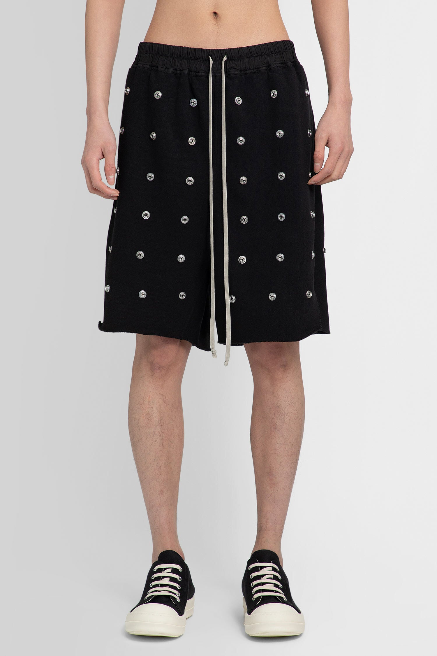 RICK OWENS MAN BLACK SHORTS & SKIRTS