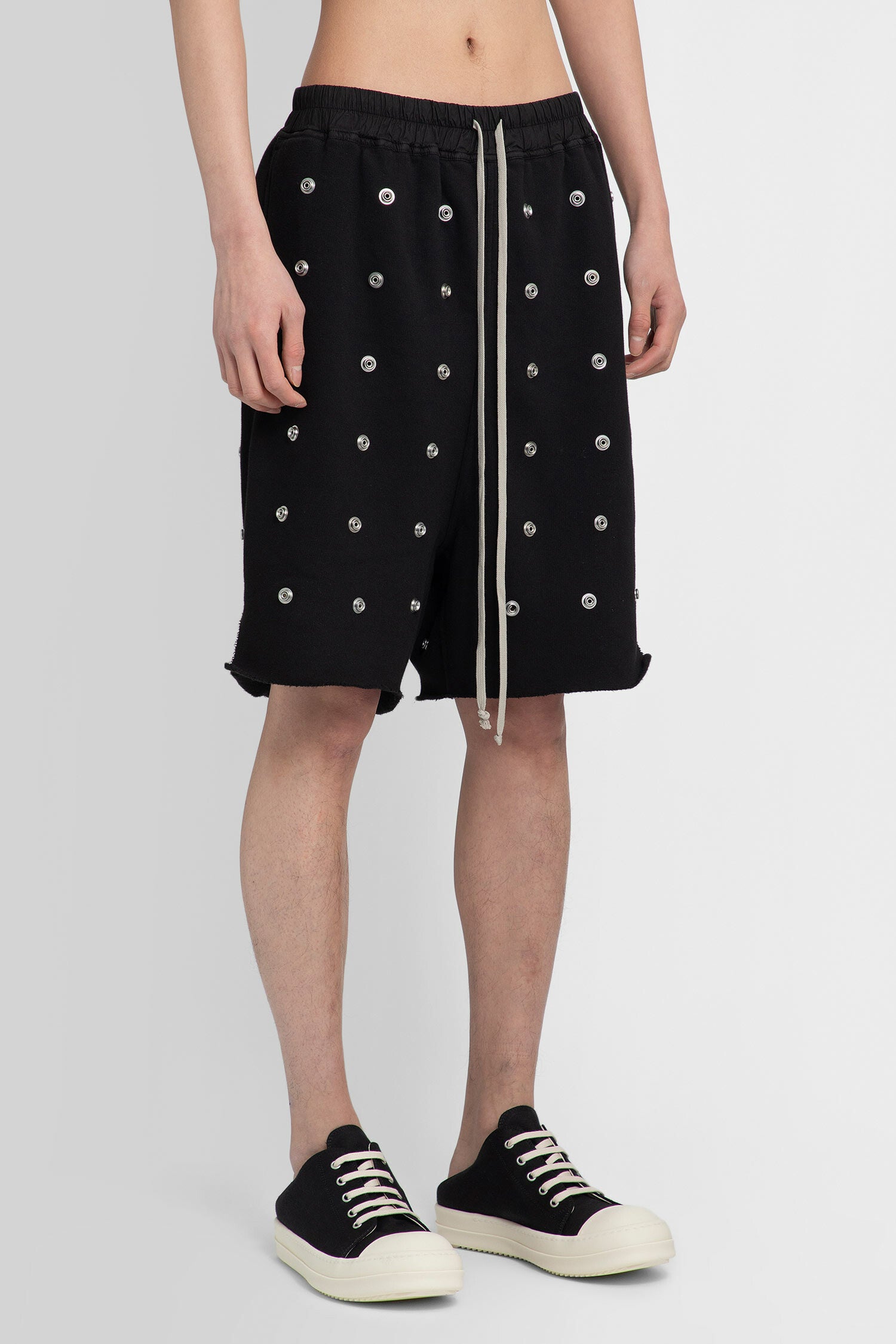 RICK OWENS MAN BLACK SHORTS & SKIRTS