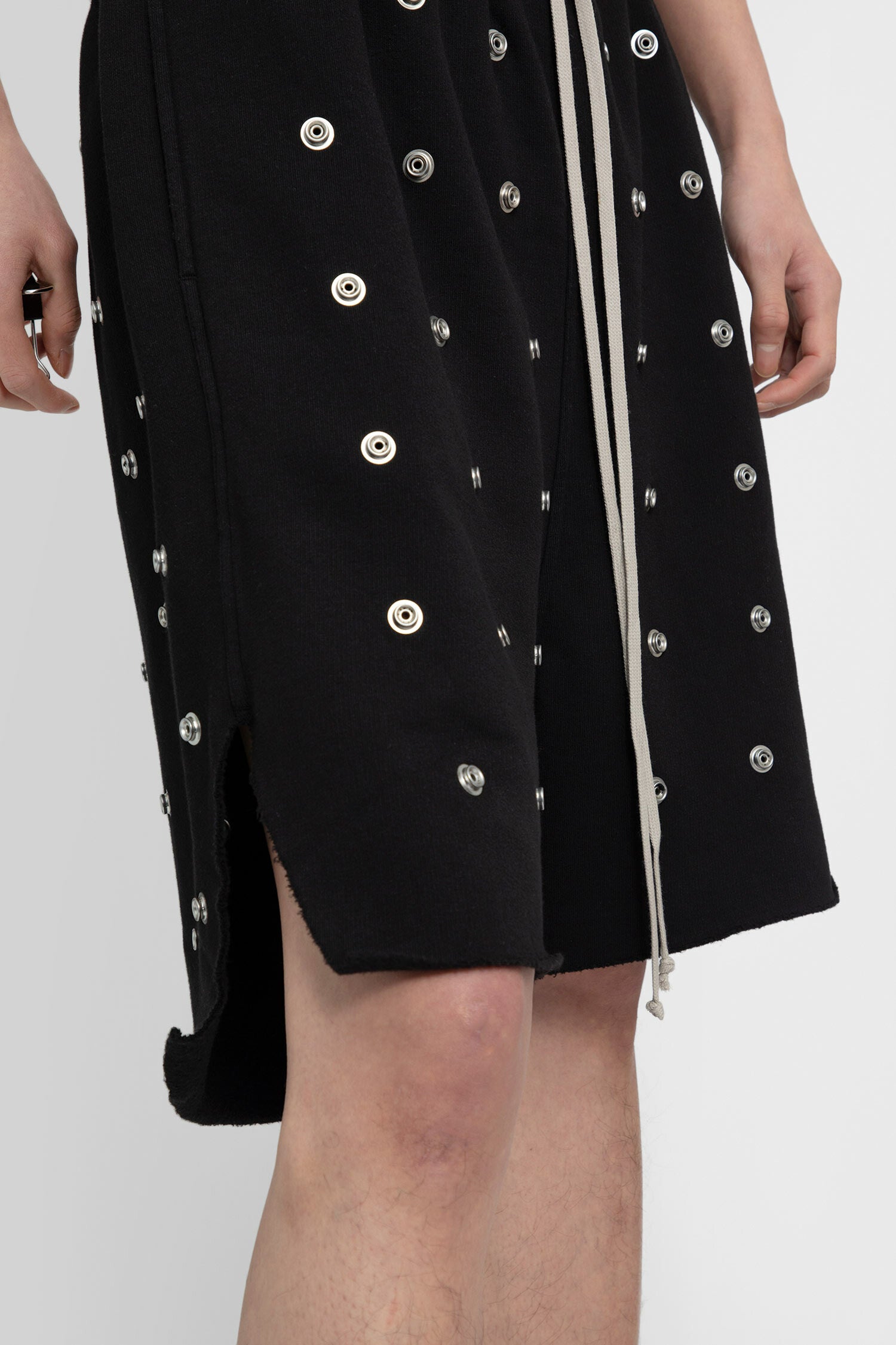 RICK OWENS MAN BLACK SHORTS & SKIRTS