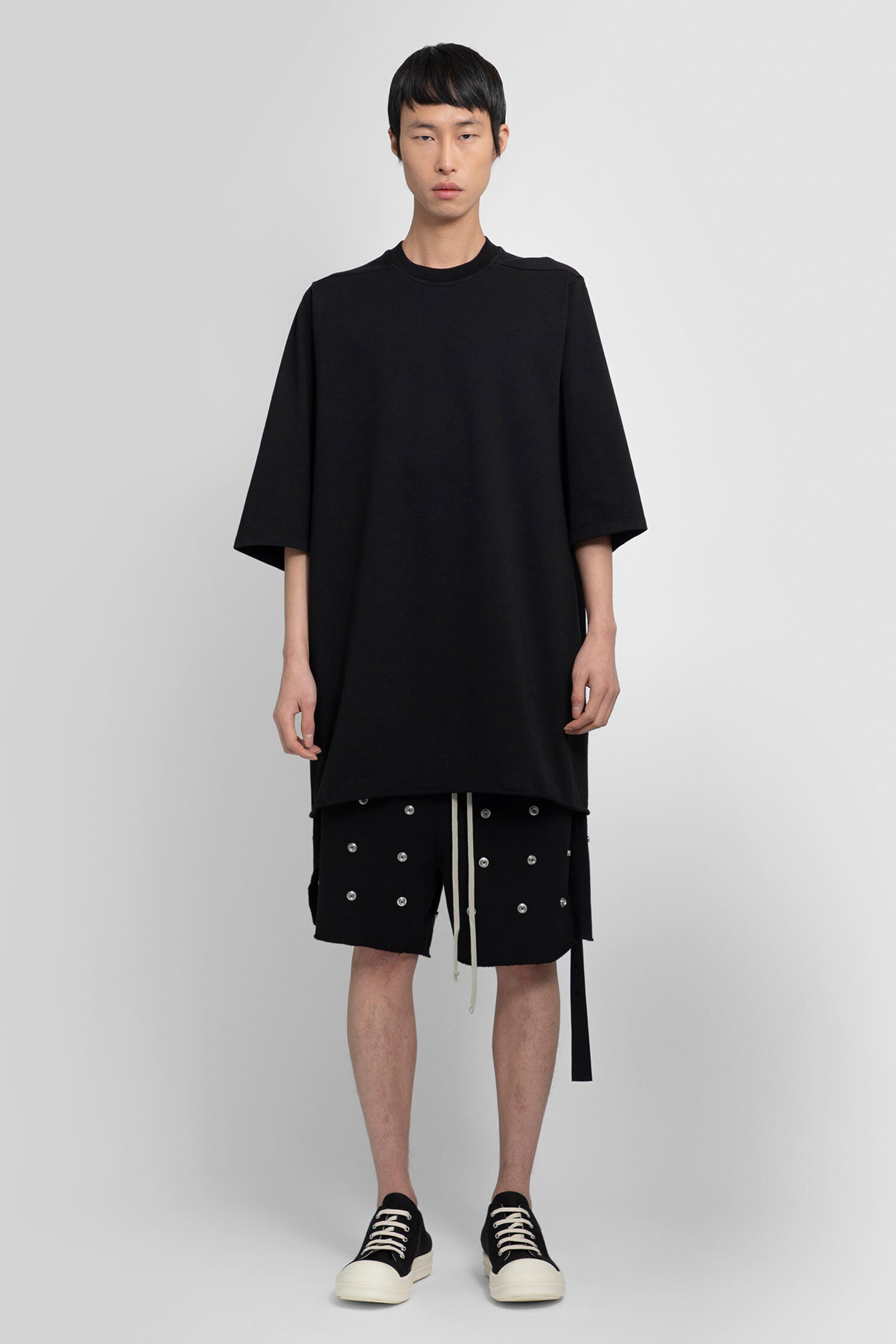 RICK OWENS MAN BLACK SHORTS & SKIRTS