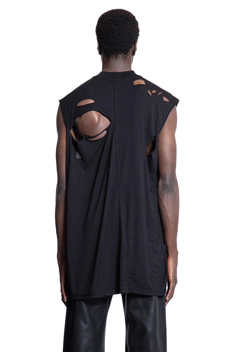 RICK OWENS DRKSHDW MAN BLACK T-SHIRTS & TANK TOPS