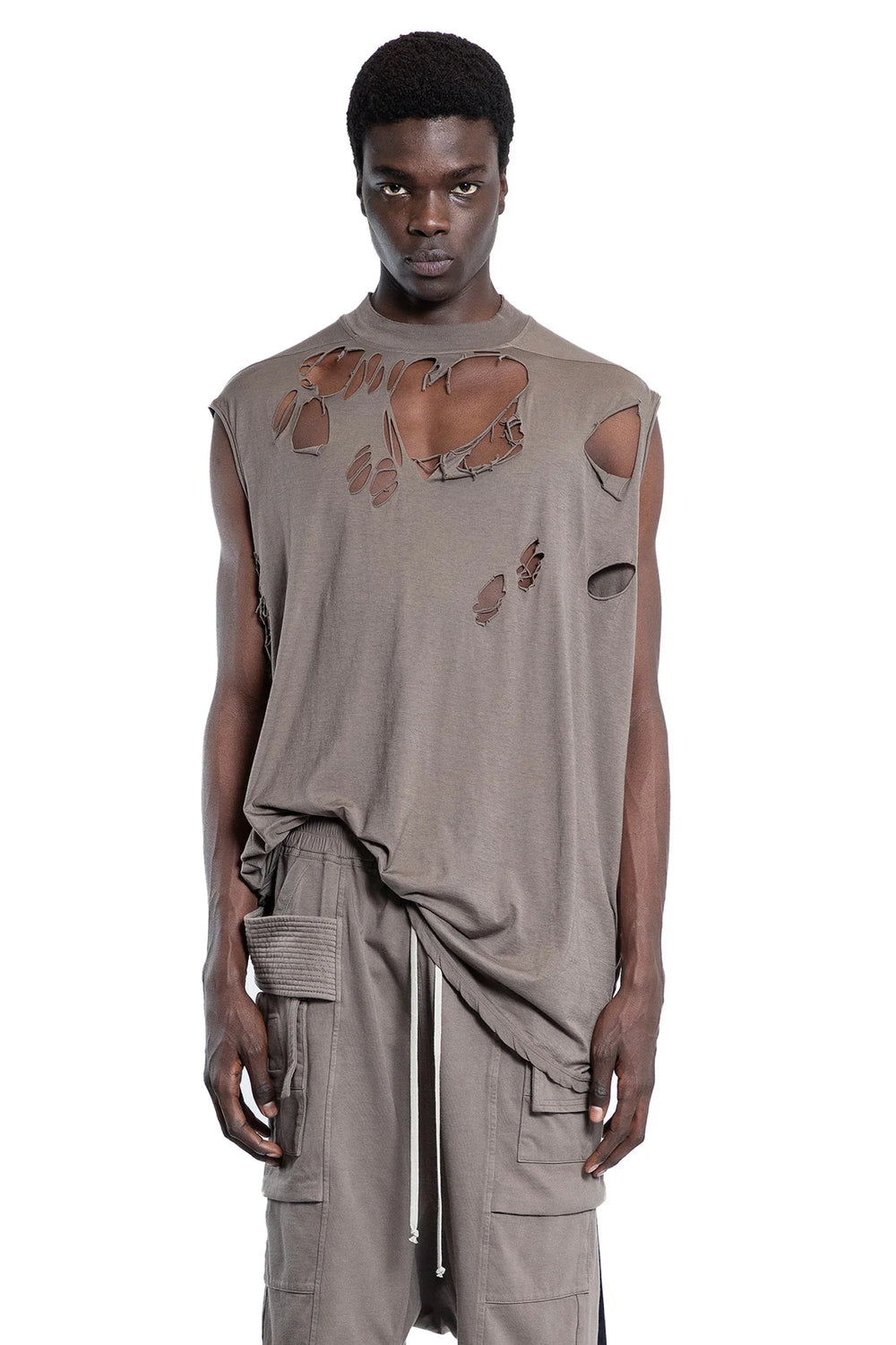 Hollywood Tarp T in Cotton Gauze Jersey - Antonioli.eu