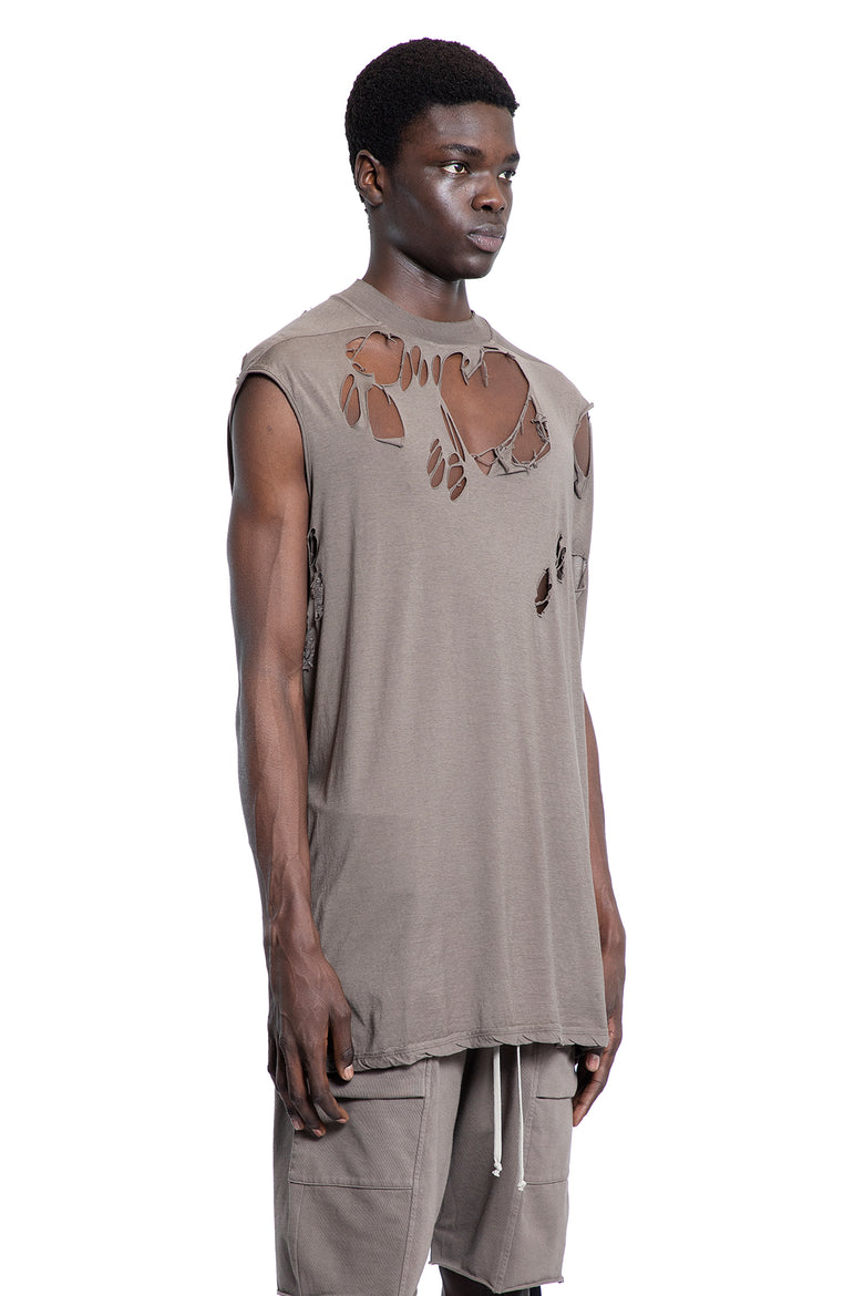 RICK OWENS DRKSHDW MAN GREY T-SHIRTS & TANK TOPS