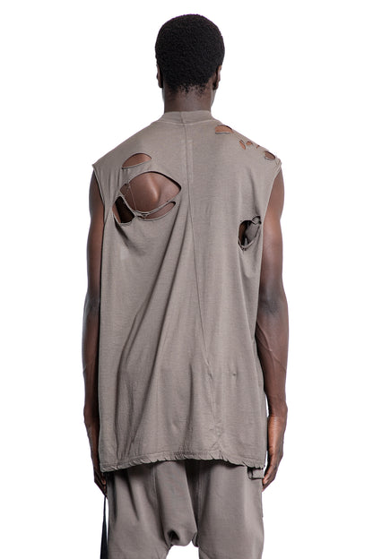 RICK OWENS DRKSHDW MAN GREY T-SHIRTS & TANK TOPS