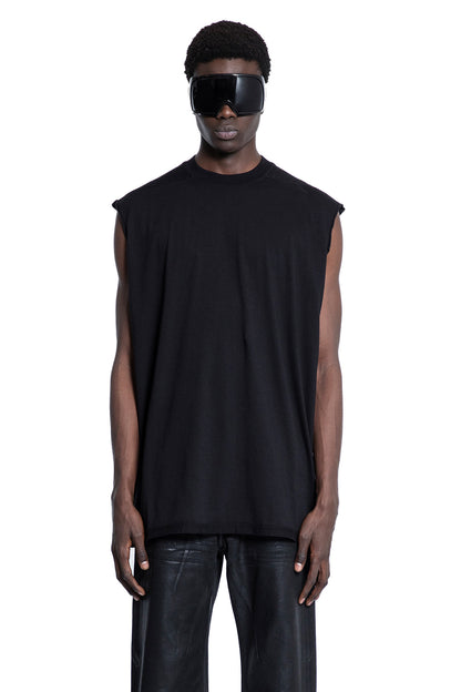 RICK OWENS DRKSHDW MAN BLACK T-SHIRTS & TANK TOPS