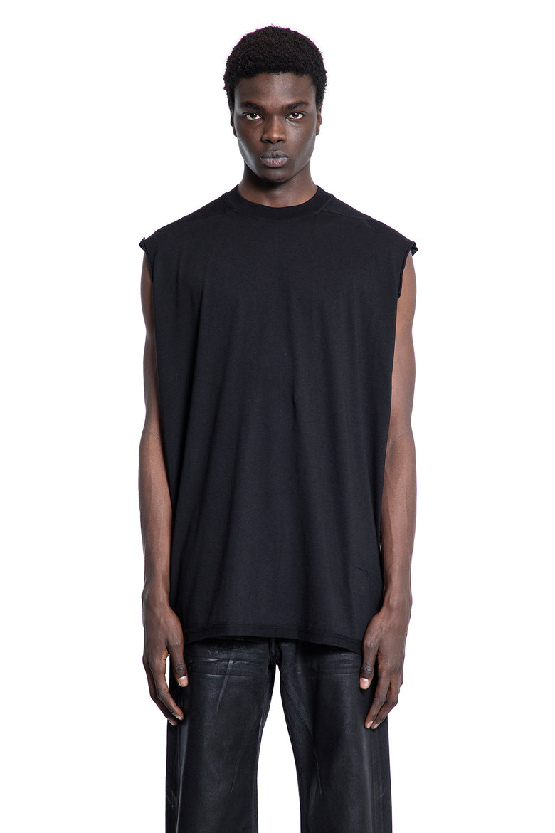 RICK OWENS DRKSHDW MAN BLACK T-SHIRTS & TANK TOPS