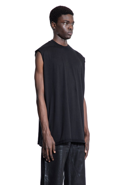 RICK OWENS DRKSHDW MAN BLACK T-SHIRTS & TANK TOPS