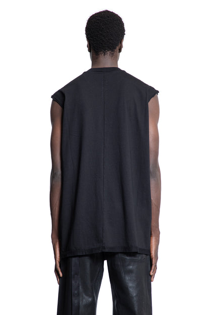 RICK OWENS DRKSHDW MAN BLACK T-SHIRTS & TANK TOPS