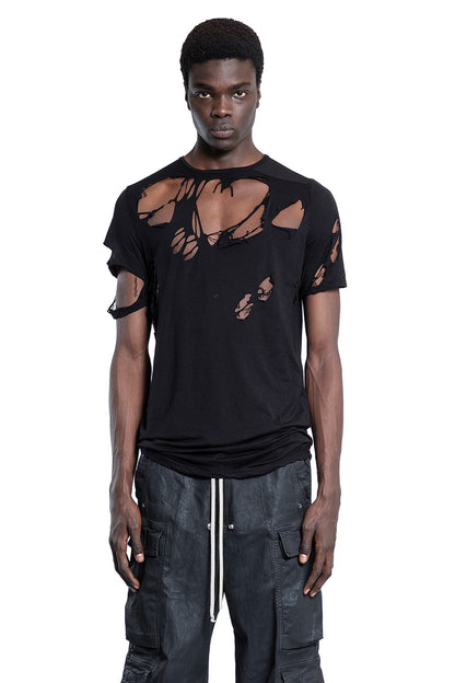 RICK OWENS DRKSHDW MAN BLACK T-SHIRTS & TANK TOPS