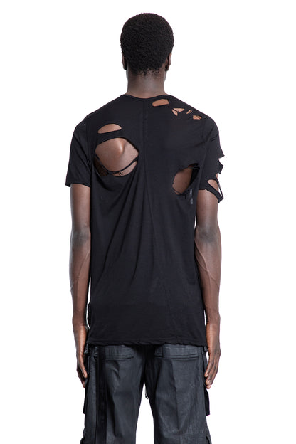 RICK OWENS DRKSHDW MAN BLACK T-SHIRTS & TANK TOPS