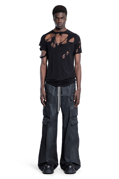 RICK OWENS DRKSHDW MAN BLACK T-SHIRTS & TANK TOPS