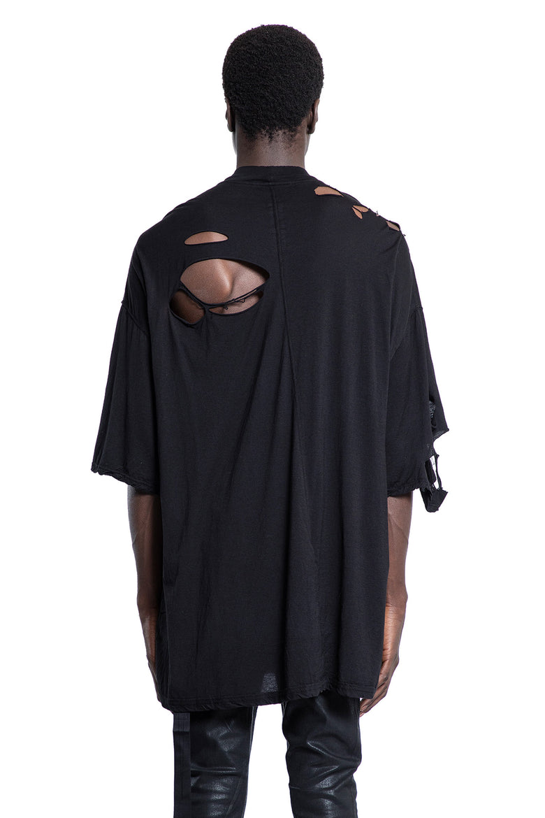 RICK OWENS DRKSHDW MAN BLACK T-SHIRTS & TANK TOPS