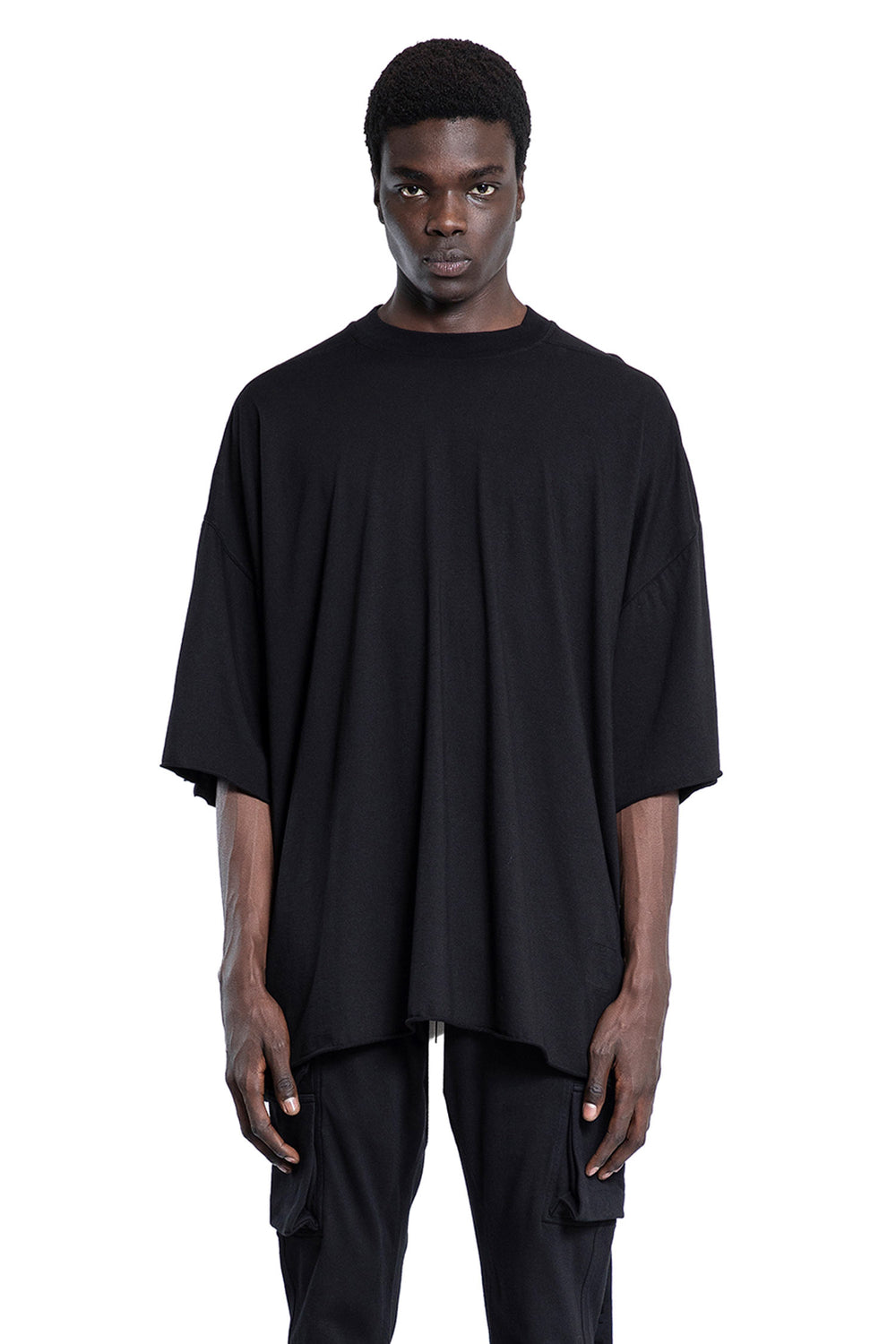 RICK OWENS DRKSHDW MAN BLACK T-SHIRTS & TANK TOPS