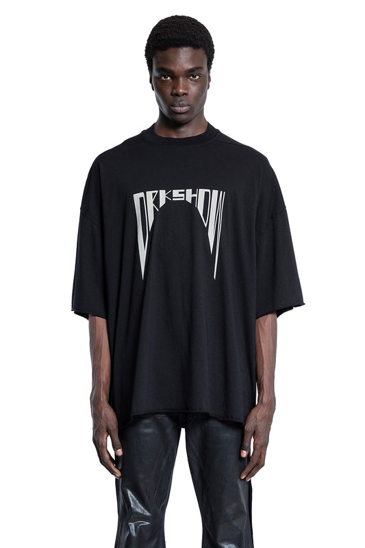 RICK OWENS DRKSHDW MAN BLACK T-SHIRTS & TANK TOPS